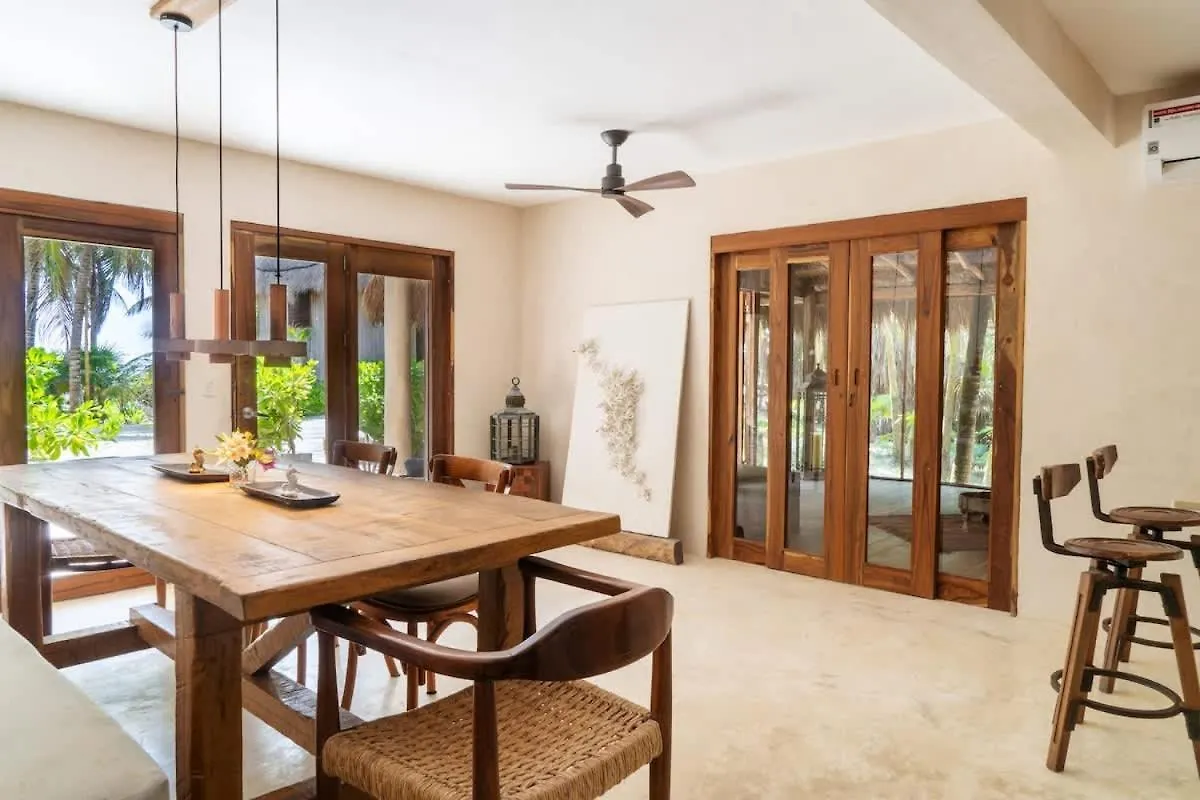 Beautiful 5 Bedroom Beachfront Villa Tulum Mexico